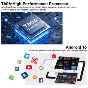Tablette Android 16 de 10,1 pouces, Octa-Core T606, 4 Go + 16 Go de RAM extensible, 128 Go de ROM, Wi-Fi 5G, Batterie 6000 mAh, Tablette <span class=keywords><strong>PC</strong></span> en gros - Product Image 4