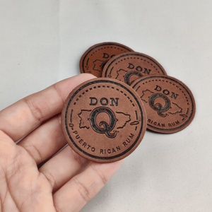 Patchs en cuir véritable avec logo Deboss personnalisé pour sacs/vêtements/chaussures - Product Image 2