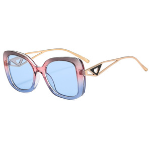 <b>Square</b> <b>Sunglasses</b> Women Gradient Lenses UV400 Full Rim Metal Frame Fashion Casual Adult - Product Image 2