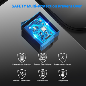 Boîtier de charge USB à 3 emplacements pour batteries <span class=keywords><strong>GoPro</strong></span> Hero 13 12 11 10 9 <span class=keywords><strong>8</strong></span>, compatible avec les batteries Li-ion Enduro HERO 12 11 10 9 <span class=keywords><strong>8</strong></span> - Product Image 4