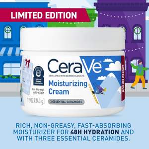 Crème hydratante 100% 12 oz pour peaux normales à sèches avec céramides Édition limitée - Product Image 4