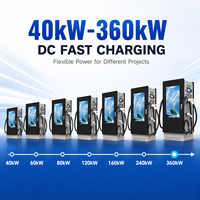 Nouvelle borne de recharge rapide DC pour voitures électriques 2025, 60kW, 90kW, 120kW, CCS GBT, avec écran publicitaire