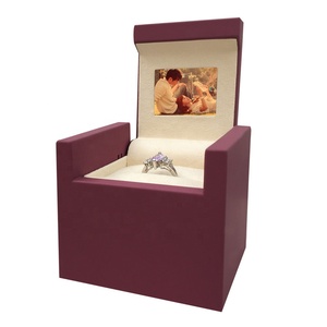Customize Creative Hotsale New Design Unique <strong>Proposal</strong> Diamond Lcd Display Screen Video Jewelry <strong>Ring</strong> <strong>Box</strong> - Product Image 3