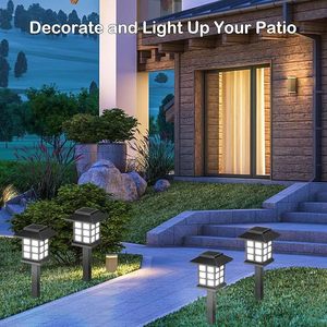 Lampada Solare LED da Pavimento per Esterni, Giardino, Villa, IP65, Grande Lampada da Prato, Illuminazione Atmosferica per Cortile - Product Image 6