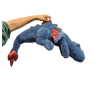 Vente en gros petit dragon volant oreiller mignon dessin animé long oreiller couché dormir en peluche poupée poupée dinosaure cadeaux pour enfants