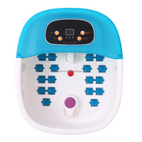 Bassin de massage électrique intelligent multifonctionnel OEM avec contrôle de la vibration et de la minuterie, pour spa et bain de pieds, avec boîte à herbes et fonction bulles