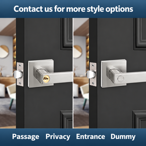 Juego de Cerradura de Puerta con Palanca de Aleación de Zinc de Alta Resistencia, Estilo Americano, para Dormitorio, Baño, Apartamento - Product Image 6