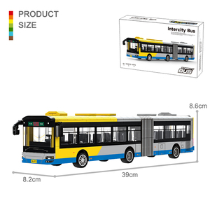 Wange 4973 Ensemble de blocs de construction Autobus interurbain, modèle de briques à assembler, <span class=keywords><strong>jouet</strong></span> éducatif personnalisé pour enfants, voiture à assembler, cadeau, vente en gros - Product Image 3