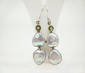 925 Sterling <b>Silver</b> Natural <b>Pearl</b> <b>Earrings</b> Handmade Artisan Jewelry Elegant Statement <b>Earrings</b> Women Fashion Jewelry Supplier - Product Image 1