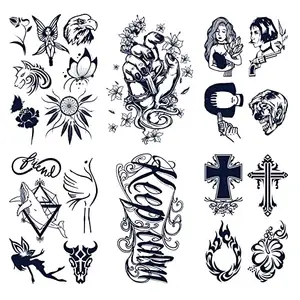 New Design Large Size Full Arm Temporary Permanent Tattoo Sticker For Man Sleeve Tattoos