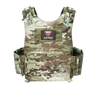 Chaleco Táctico Portaplacas de Tela Oxford, Corte Láser MOLLE, Chaleco Protector de Entrenamiento, Impermeable, Camuflaje CP - Product Image 2