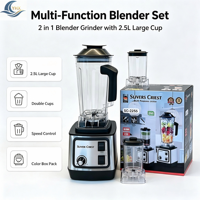 Mixeur Plongeant Portable YHX 2.5L, 5+ Vitesses, Puissance 5000W+, Broyeur à Glace, Extracteur de Jus, Mixeur Électrique Polyvalent pour Cuisine Domestique et Commerciale