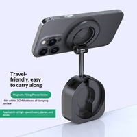 Support de téléphone magnétique anti-vibration en ABS, rotation à 720°, design flexible, compatible avec le montage sur tableau de bord pour les voyages