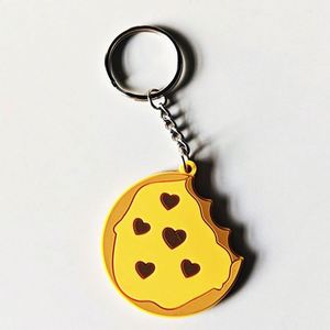 OEM Manufacturer's Custom Logo Keychain Soft 2D/3D PVC Carabiner Keyring Cute <b>Rubber</b> Anime <b>Key</b> <b>Chain</b> - Product Image 1