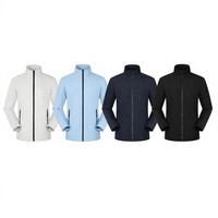 Veste softshell pour homme, doublée polaire, fermeture éclair, vêtement d'extérieur léger, vêtements de travail d'hiver