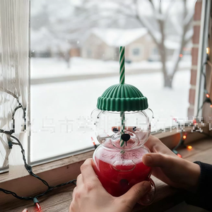 كوب زجاجي على شكل دب مقاوم للحرارة العالية ومضاد للانفجار، كوب زجاجي للقهوة والمشروبات الساخنة والباردة - Product Image 4