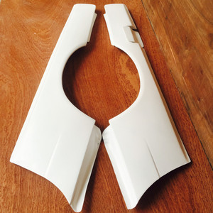 Pour 1999-2002 Skyline R34 GTT GTR Style fibre de verre large garde-boue arrière + 50mm FRP blanc - Product Image 4