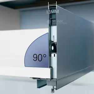 SH-ABC di fabbrica estensione completa soft close cassetto a doppia parete scatola metallica sottile tandem DZ101-500W hardware da cucina
