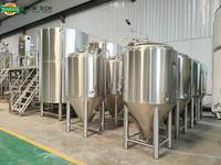 Cuve de Fermentation de Bière 10BBL 1200L Unitanks avec Trappe Supérieure, Fermenteur Conique Fabriqué en Usine, Services Personnalisés