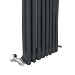Radiatore di riscaldamento verticale del bagno d'acciaio della stanza nera moderna all'ingrosso di alta qualità antracite 2/3 radiatore della colonna per la stanza - Product Image 6