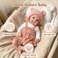 Poupée Reborn réaliste en silicone 100% solide de 30 cm, poupée nouveau-né de 12 pouces, poupée Reborn en silicone réaliste pour collectionneurs