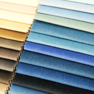 Manufactory vendendo tecido poliéster sofá estofos linho flanela holandês veludo camurça veludo fosco Chenille reunindo para sofá - Product Image 5