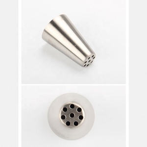 เครื่องทำเส้นบะหมี่สแตนเลส 8 รู พร้อมหัวบีบแบบมีรู สำหรับทำขนมบราวน์เชสตัน มัดกราส ครีม คัพเค้ก - Product Image 2