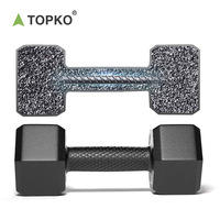 TOPKO — haltères hexagonales en caoutchouc, vente de france, ensemble pour homme et femme, haltère, fitness à domicile, 5kg 10kg 20kg