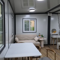 Maison conteneur en gros avec fenêtres grillagées, revêtement de sol SPC, toit en aluminium à rupture de pont thermique, bureau individuel