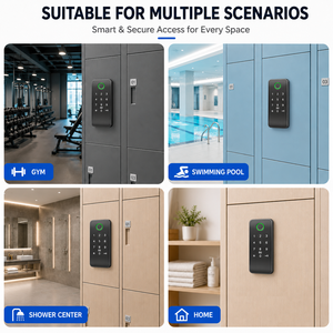 Serrure intelligente BLE RIXIANG TTlock pour meubles et armoires, contrôle par application, partage d'e-clés, compatible avec smartphone, carte RFID et accès par code. - Product Image 5