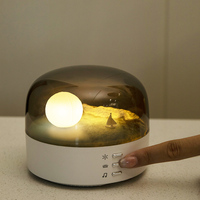 Lampe de table lune réglable rechargeable pour la maison, lampe de chevet décorative, veilleuse électrique USB à LED dimmable