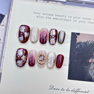 10 pièces <span class=keywords><strong>Faux</strong></span> Ongles Personnalisés <span class=keywords><strong>en</strong></span> Gros Nouvelle Tendance Ongles à Presser Acrylique Haute Qualité Couverture Complète pour Doigts - Product Image 2