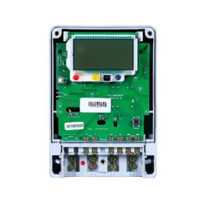 Medidor de energía GSM prepago monofásico programable inteligente con tarjeta IC, relé y opciones de comunicación (RS485/GPRS/LORA)