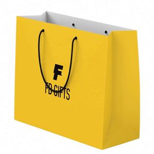 Wholesale Custom Logo Printing Laminated Shopping <b>Gift</b> Packaging Paper Bag - Product Image 1
