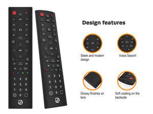 Android TV Box 43-Keyユニバーサルリモコン学習 & ローリングコード付きプラスチック自動機能20mレンジAAAバッテリー - Product Image 5