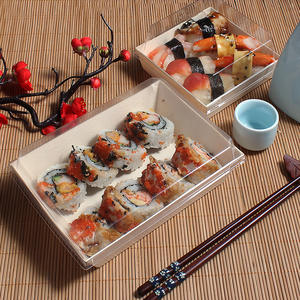 Assiettes rondes en bois d'<span class=keywords><strong>ardoise</strong></span> boîte de plateau en bois de restaurant de sushi assiette en gros plats de service noirs pour la restauration restaurant chaud - Product Image 6