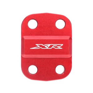 อุปกรณ์เสริมรถจักรยานยนต์สีแดงที่ยึดเพลาหน้าแบบหนีบสำหรับ XR400R XR 400R 1996-2004 XR650L 1993-2024 650L FRONT AXLE HOLDE - Product Image 6