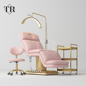 Cama de Tratamiento de Belleza Eléctrica Moderna Turri con 3 Motores y Control Remoto - Cama de Salón Ajustable para Uso Estético - Product Image 1