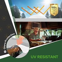 Remplacement de la lucarne de camping-car, lucarne de dimension extérieure de 18 "X 26" convient à toutes les ouvertures standard de 14 "X 22", pour remorque de camping-car
