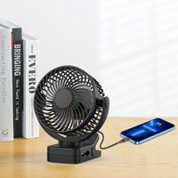 12000mAh Batterie Extérieur Clip-on Poussette Ventilateur Charge Bureau Table Usb Portable Rechargeable 6 Pouces Clip Ventilateur Avec Power Bank