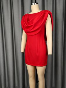 <span class=keywords><strong>Vestido</strong></span> <span class=keywords><strong>Corto</strong></span> <span class=keywords><strong>Rojo</strong></span> ZHEZHE para Mujer, Estilo Europeo Americano, Primavera 2026, Diseño Plisado, Corte Entallado, Estilo Dulce y Elegante - Product Image 6