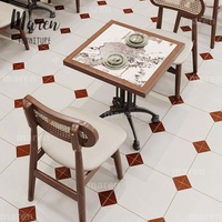 Meilleures ventes : Banc en cuir, Table et chaise en bois massif pour restauration rapide, Ensemble de meubles avec chaise en rotin, Table et chaise pour café et restaurant