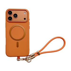 เคสโทรศัพท์แม่เหล็กแบบด้านสำหรับ iPhone 17 16 Pro Max พร้อมสายคล้องซิลิโคน ปุ่มสัมผัสกล้อง ป้องกันการกระแทก ฝาหลังแข็ง - Product Image 6