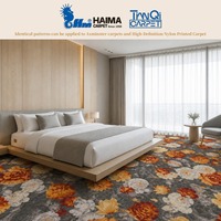 Revêtement de sol en moquette Axminster sur mesure pour projets hôteliers et décoration intérieure