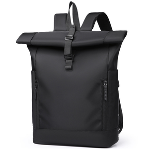 यूनिसेक्स वाटरप्रूफ नायलॉन रोल टॉप बैकपैक 20-39 एल नायलॉन की बड़ी क्षमता 16 इंच लैपटॉप बैग - Product Image 1