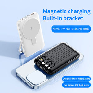Chargeur portable magnétique sans fil 8000mAh avec support et entrée/sortie USB C Charge rapide <span class=keywords><strong>Powerbank</strong></span> essentielle de voyage - Product Image 3
