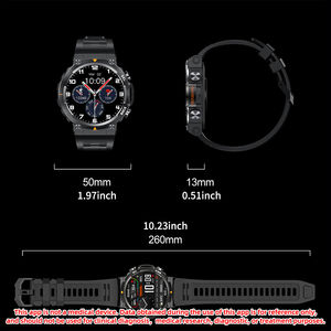 MAX18 メンズスマートウォッチ 1.43インチ AMOLED HDディスプレイ 466*466 ジェスチャーコントロール 血圧測定 Android IOS対応 スポーツスマートウォッチ - Product Image 6