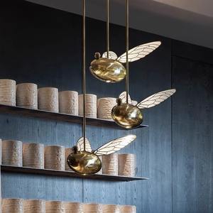 โคมไฟระย้ารูปทรงผึ้งสำหรับสำนักงานขาย ล็อบบี้โรงแรม พื้นที่ต้อนรับ ร้านอาหาร งานศิลปะตกแต่งแบบผสมผสาน - Product Image 1