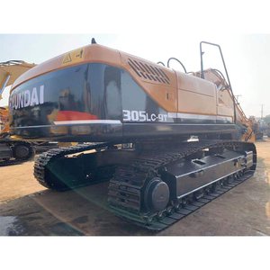 Excavadora de cadenas Hyundai 305LC-9T con motor Cummins, Bosch Rexroth, alta eficiencia, equipo de construcción pesado de color amarillo - Product Image 5