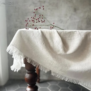 <span class=keywords><strong>Tovaglia</strong></span> in <span class=keywords><strong>Lino</strong></span> <span class=keywords><strong>Grezzo</strong></span> Lavato con Bordi Sfrangiati, Elegante <span class=keywords><strong>Tovaglia</strong></span> in <span class=keywords><strong>Lino</strong></span> Pesante - Product Image 1